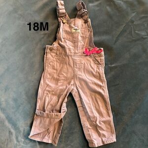 OshKosh B'gosh Gray Toddler Overalls - 18M